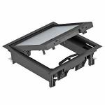 OBO BETTERMANN FRANCE Botier de sol ges4-2u10t 9011/222x222x65/pa 7405146