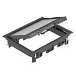 OBO BETTERMANN Botier de sol ges6-2u10t 9011/274x221x66/pa 7405322