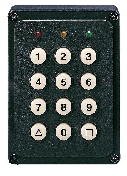 Photo Bticino - Clavier cod� Tercode 2008  -  monobloc pour int�rieur  -  Gris anthracite | Ref : 004255