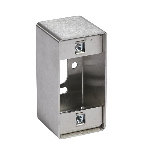 Photo Bticino - Botier saillie inox pour bouton - poussoir pr - cbl rfrence 004240 | Ref : 005295