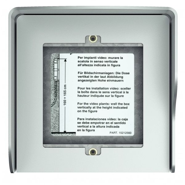 Photo Bticino - Botier mural Sfera New  -  1 module Allmetal | Ref : 350611