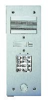 Photo Bticino - Platine de rue Série 200 audio étroite avec clavier codé façade Alu 4mm 1 appel | Ref : 308401