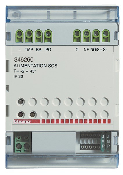 Photo Bticino - Relais BUS pour commande d�ouverture ou g�che 12V= pour automatismes | Ref : 346260       