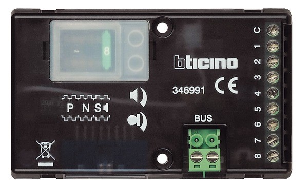 Photo Bticino - Micro haut - parleur universel 8 appels pour platines Srie 100 , Srie 200 ou Srie 300 a | Ref : 346991