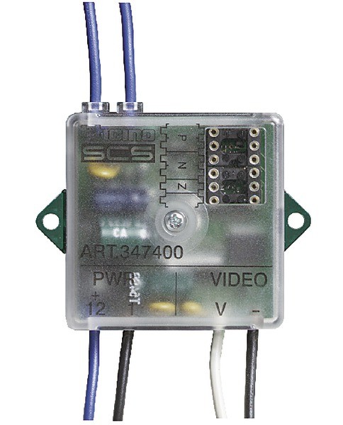 Photo Bticino - Interface camra coaxiale pour installation BUS 2 fils vido | Ref : 347400
