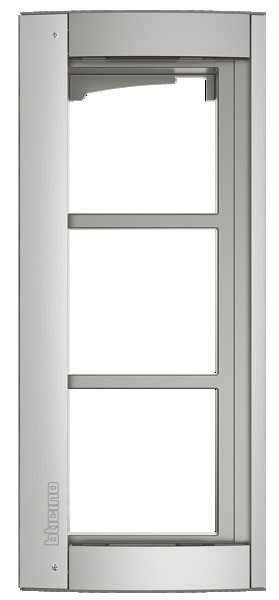 Photo Bticino - Châssis et cadre support Sfera New 3 modules Allmetal | Ref : 350231