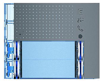 Photo Bticino - Faade Sfera New pour module lectronique audio 4 appels sur 2 ranges Allstreet | Ref : 351183