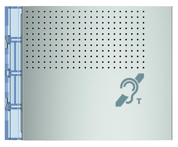 Photo Bticino - Faade Sfera New pour module boucle inductive et synthse vocale Allmetal | Ref : 352701