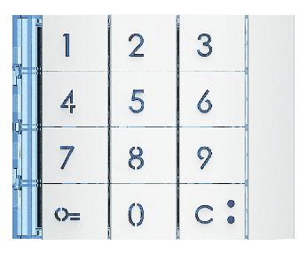 Photo Bticino - Façade Sfera New pour module électronique clavier Allwhite | Ref : 353002