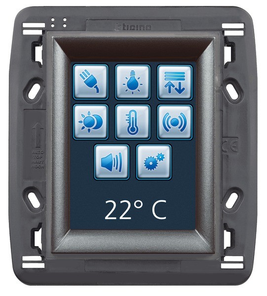 Photo Bticino - Ecran tactile couleur MyHOME screen BUS 3,5pouces Axolute | Ref : H4890