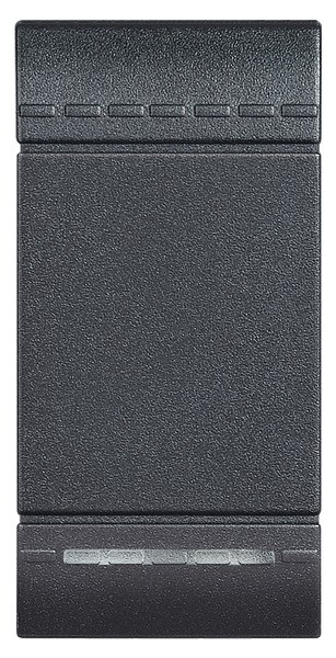 Photo Bticino - Interrupteur ou va - et - vient à bascule Livinglight - Anthracite - 1 module | Ref : L4003A