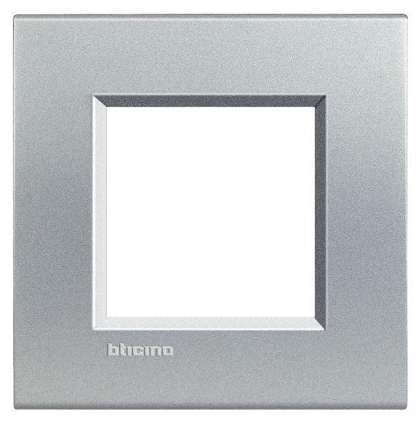 Photo Bticino - Plaque Livinglight Neutre 2 modules - Tech | Ref : LNA4802TE