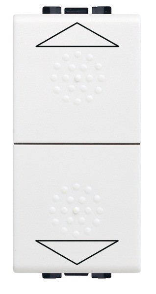 Photo Bticino - Inverseur � position fixe Livinglight pour volet roulant  -  Blanc  -  1 module | Ref : N4027