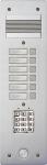 BTICINO  (COFREL ARNOULD) Bticino - platine de rue srie 200 audio troite avec clavier cod faade alu 4mm 6 appels 308406       