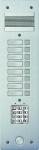 BTICINO  (COFREL ARNOULD) Bticino - platine de rue srie 200 audio troite avec clavier cod faade alu 4mm 8 appels 308408       