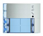 BTICINO  (COFREL ARNOULD) Bticino - faade sfera new pour module lectronique audio 4 appels sur 2 ranges allmetal 351181
