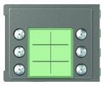 BTICINO  (COFREL ARNOULD) Bticino - faade sfera robur pour module lectronique audio 6 appels sur 2 ranges 352165