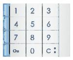 BTICINO  (COFREL ARNOULD) Bticino - faade sfera new pour module lectronique clavier allwhite 353002