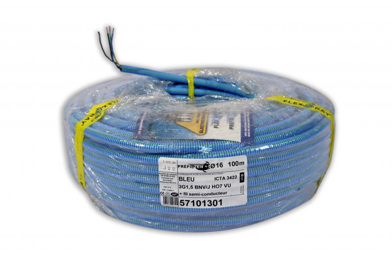 Vignette 2 produit PREFILZEN+ 16/100 3G1.5 BNV/J H07VU STA AVEC FIL SEMI-CONDUCTEUR | Ref : 57101301