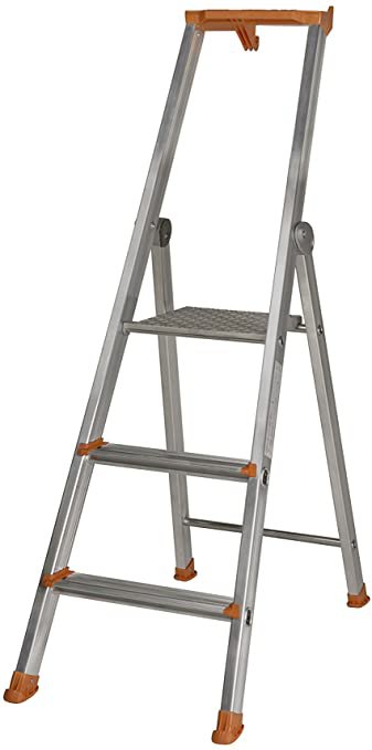 Photo Escabeau aluminium PRO 54 - 3 marches | Ref : 309203