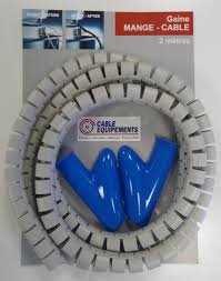 Photo MANGE-CABLE : gaine diamtre 20 mm - Coloris GRIS - Le rouleau de 30 mtres | Ref : MC20G30M