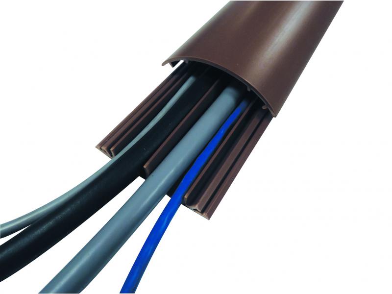 Goulotte passe-câbles rigide PVC - Manutan