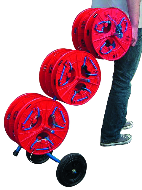 Vignette 2 produit MAXIQUAD : chariot-d�rouleur pour couronnes de fils, livr� avec 6 bobines | Ref : E3500777