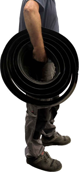 Vignette 2 produit VOLGA 25 : passage de cable Vehicules - 2,50m - 1 cable 25 ou 2 cables 19mm - | Ref : PCV25A250