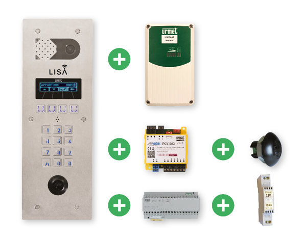 Photo Pack interphone sans fil GSM Lisa 1 porte abonnement 6 mois offert | Ref : PCL/1PT25/SP