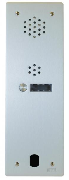 Photo Plaque Audio Alu 1 Bouton Poussoir 2 Voice | Ref : A83/101M