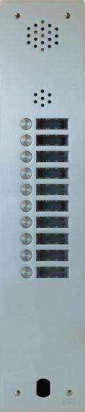 Photo Plaque Audio Alu 10 Bouton Poussoir 2 Voice | Ref : A83/110M