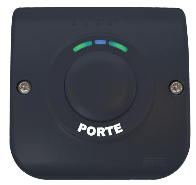 Photo Bouton Poussoir No Nf 90X90 Anthrac Ral7021 | Ref : BA/OF/90LHA