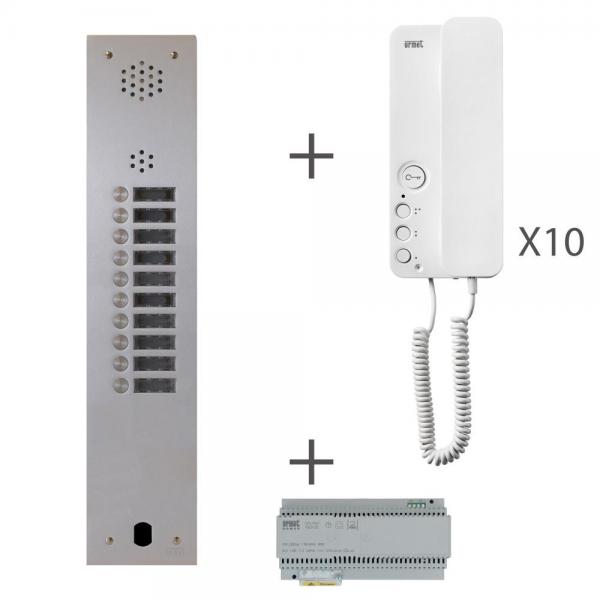 Photo Kit Audio 1R 10Bouton Poussoir 2 Voice Prog | Ref : KA83/110