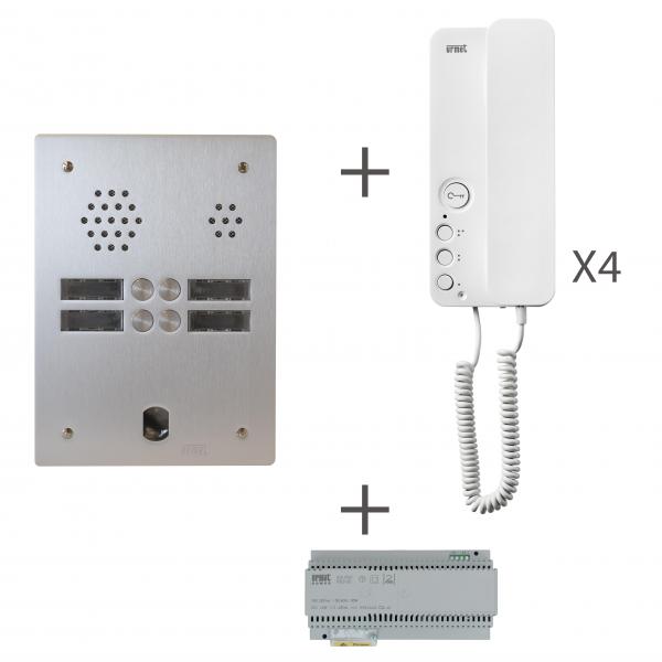 Photo Kit Audio 2R 4Bouton Poussoir 2 Voice Progr | Ref : KA83/204