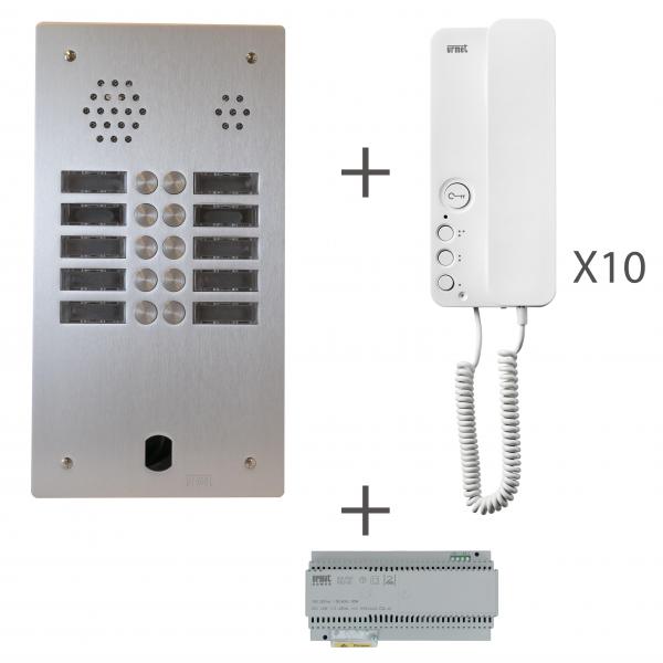 Photo Kit Audio 2R 10Bouton Poussoir 2 Voice Prog | Ref : KA83/210
