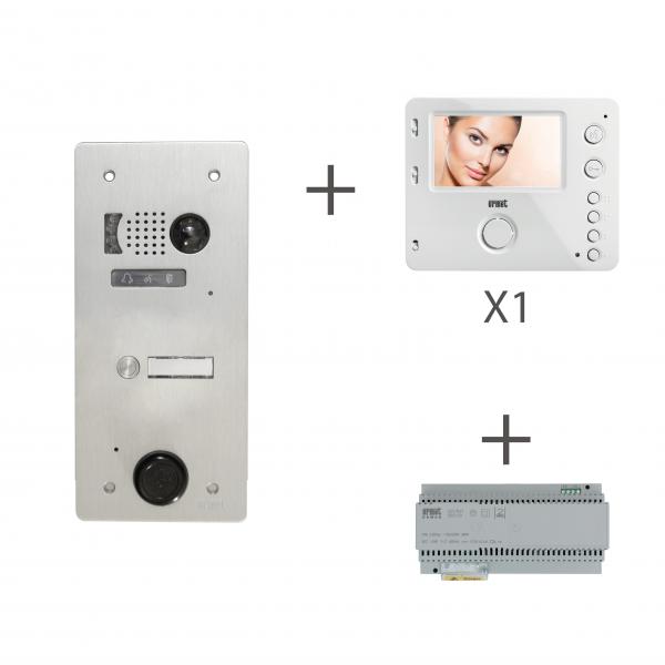 Photo Kit Video Alu1R 1Bouton Poussoir 2 Voice Pr | Ref : KV83/101