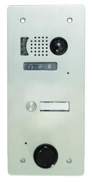 Photo Plaque Video Alu 1 Bouton Poussoir 2 Voice | Ref : V83/101