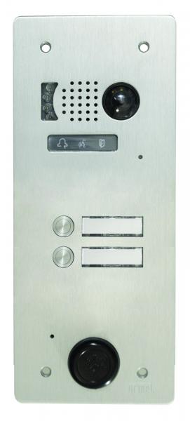 Photo Plaque Video Alu 2 Bouton Poussoir 2 Voice | Ref : V83/102