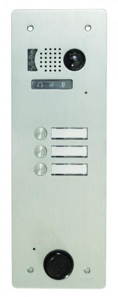 Photo Plaque Video Alu 3 Bouton Poussoir 2 Voice | Ref : V83/103