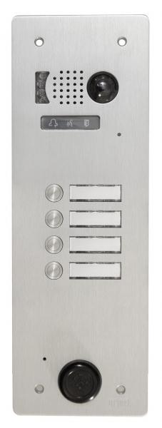 Photo Plaque Video Alu 4 Bouton Poussoir 2 Voice | Ref : V83/104