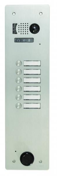Photo Plaque Video Alu 6 Bouton Poussoir 2 Voice | Ref : V83/106