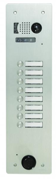 Photo Plaque Video Alu 8 Bouton Poussoir 2 Voice | Ref : V83/108
