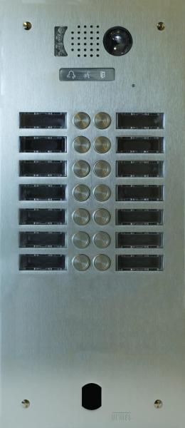 Photo Plaque Video Alu 2R 14 Bouton Poussoir 2 Vo | Ref : V83/214