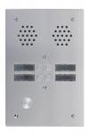 URMET Plaque a.v alu 6mm 2r 04bp 7772/4       