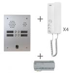 URMET Kit audio 2r 4bouton poussoir 2 voice progr KA83/204