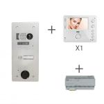 URMET Kit video alu1r 1bouton poussoir 2 voice pr KV83/101