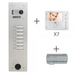 URMET Kit video alu 1r 7 bouton poussoir 2 voice KV83/107