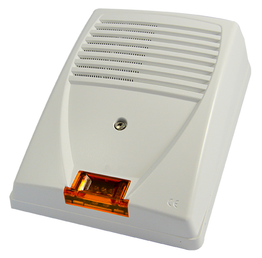 Photo SIRENE EXT+FLASH PROG MULTI SON/MESS + PPMS - POLYCA 12VDC-OPTION BAT 12V 2AH | Ref : THE VOICE-EXT