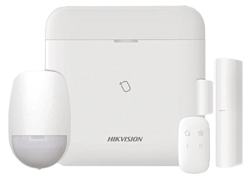 Photo Kit alarme s/fil AX-PRO pro. 1 centrale IP /wifi GSM + 1 IR + 1 CP+ 1 badge | Ref : DS-PWA96-KIT-WE