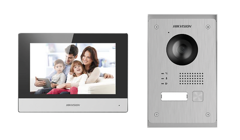 Photo 2Fils KIT.INOX.2MP.I-O 2-1.IP65.7Touch | Ref : LSJ-KIS703-P